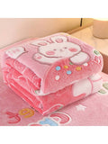 A Plush Blanket With Snowflake Design, Suitable For All Seasons As Bedspread, Sofa Throw, Office Nap Cover, Or Airplane Blanket, Featuring Light Luxury Style.