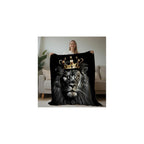 Lion Throw Blanket Animal Print Blanket King Size Lion Lovers Gifts Soft Warm Blankets for Bedroom Sofa Bed (50 in x 60 in)