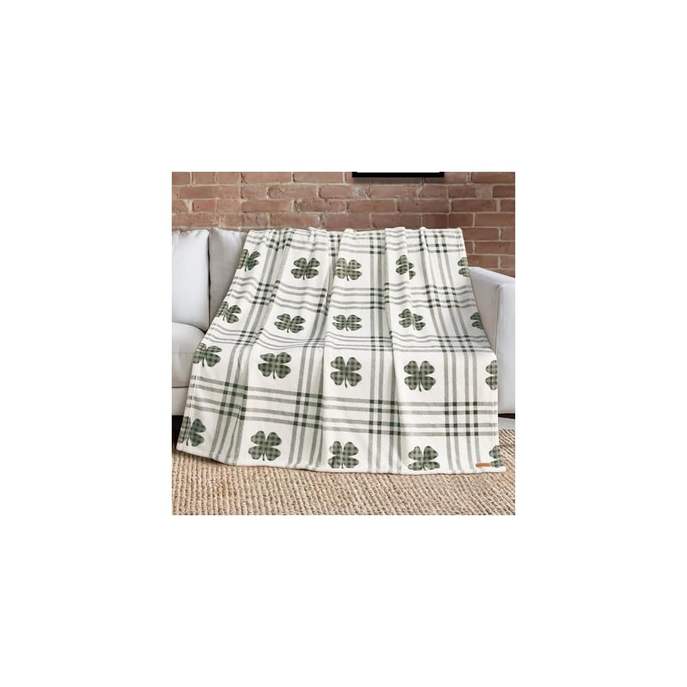 Wildflower Green Floral 50"x70" Cozy Plush Blanket - Premium Microfiber Throw for Luxurious Comfort and Style