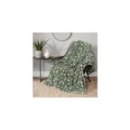 Wildflower Green Floral 50"x70" Cozy Plush Blanket - Premium Microfiber Throw for Luxurious Comfort and Style