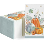 100Pcs Fall Paper Napkins, Watercolor Pumpkin