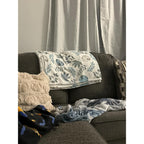 Fall Beige Pumpkin Flannel Throw Blanket 50x60