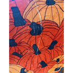Fall Orange Pumpkin Cat Flannel Throw Blanket 60x80